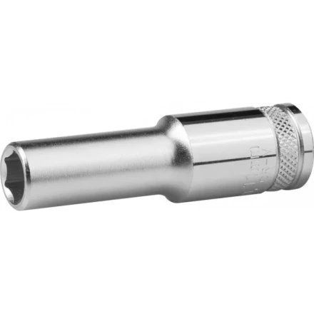 Торцовая головка KRAFTOOL &quot;INDUSTRIE QUALITAT&quot;, удлиненная, Cr-V, FLANK, хромосатинированная, 1/2&quot;, 10 мм 27807-10_z01 купить в Ижевске