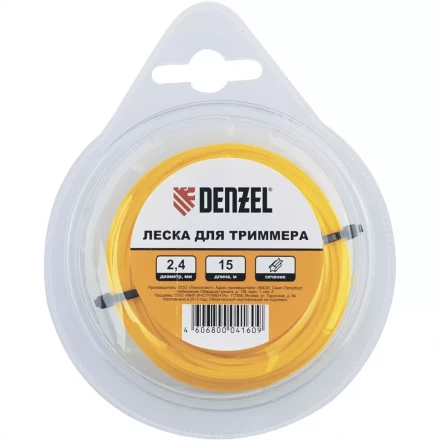 Леска для триммера квадратная 3 мм х 10 м блистер Denzel Россия 96181 купить в Ижевске