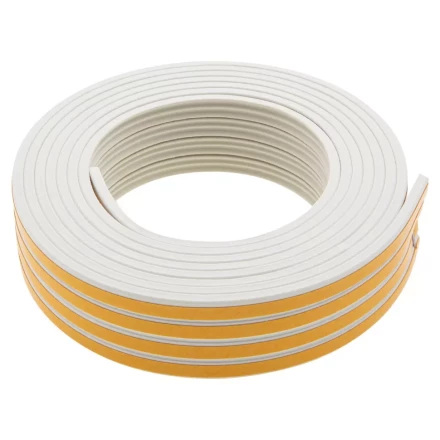 Уплотнитель резиновый, 12 м, профиль &quot;E&quot;, белый Сибртех 88911 купить в Ижевске