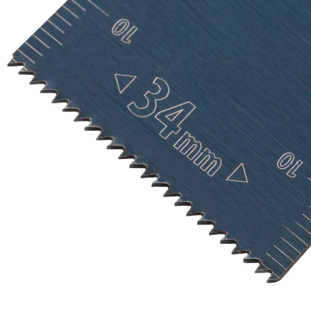 Насадка для МФИ режущая пазовая прямая, HCS, по дереву, 34 х 1.4 мм, мелкий зуб Denzel 782312 купить в Ижевске