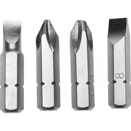 Набор STAYER &quot;PROFI&quot; Биты для ударно-поворотной отвертки, Cr-V, 38мм, 4 предмета 25667-S4 купить в Ижевске