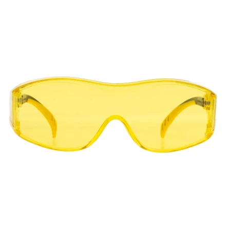 Очки защитные открытые Denzel 89202, поликарбонатные, увеличенная желтая линза, регулируемые дужки купить в Ижевске