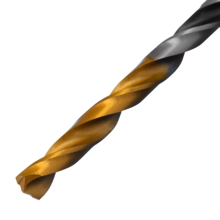 Сверло спиральное по металлу Denzel 4 x 75мм, Р6М5, Golden Tip, многогранная заточка 718272 купить в Ижевске