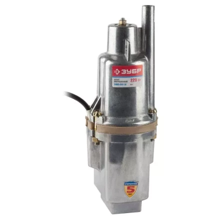 Насос ЗУБР &quot;Родничок&quot; вибрационный, погружной, для чистой воды, 1500 л/ч, напор 60 м, шнур 10 м, 225 Вт ЗНВП-300-10 купить в Ижевске