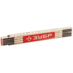 Метр ЗУБР "ЭКСПЕРТ" складной, усиленный, деревянный, 2м 3424-2_z01