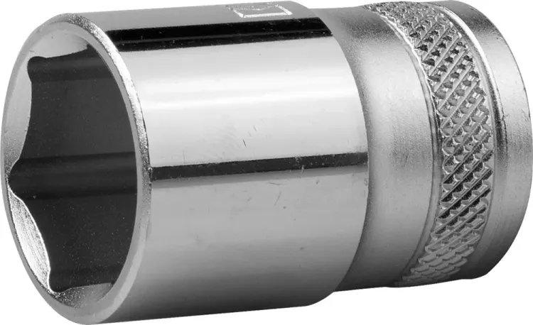 Торцовая головка KRAFTOOL "INDUSTRIE QUALITAT", Cr-V, FLANK, хромосатинированная, 1/2", 18 мм 27805-18_z01 купить в Ижевске