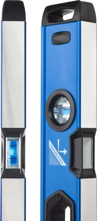 Уровень  ЗУБР &quot;ЭКСПЕРТ&quot; &quot;УСП - 2&quot;коробчатый усилен, 2 фрезерован баз поверхности, 3 ампулы, крашенный, с ручками, 100см 34587-100 купить в Ижевске