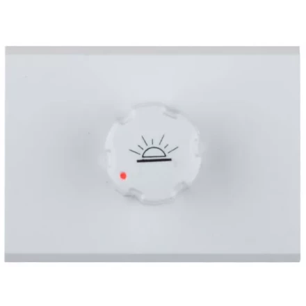 Диммер СВЕТОЗАР "ЭФФЕКТ" без вставки и рамки, цвет белый, 60-500Вт SV-54442-W купить в Ижевске