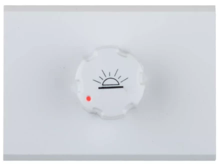 Диммер СВЕТОЗАР "ЭФФЕКТ" без вставки и рамки, цвет белый, 60-500Вт SV-54442-W купить в Ижевске