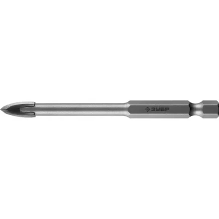 Сверло ЗУБР &quot;ПРОФЕССИОНАЛ&quot; с четырьмя режущими лезвиями  по стеклу и кафелю, d=8мм 29845-08_z01 купить в Ижевске