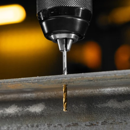 Набор сверл по металлу Denzel, 1-10 мм, Р6М5К8-TiN, Golden Tip, 10 шт 723005 купить в Ижевске