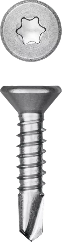 Нержавеющие саморезы DS-C с потайной головкой, коробка 300932-39-016