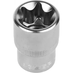 Головка торцовая ЗУБР "МАСТЕР" (1/2"), Cr-V, E-TORX, хроматированное покрытие, E20 27719-20