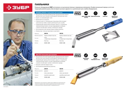 Паяльники высокомощные с выключателем серия ПРОФЕССИОНАЛ купить в Ижевске