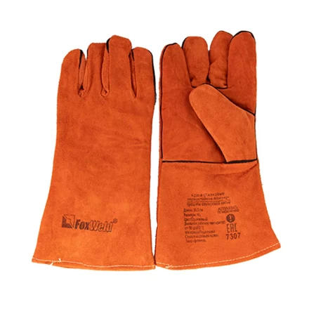 Краги спилковые термостойкие Мастер FOXWELD с печатью купить в Ижевске