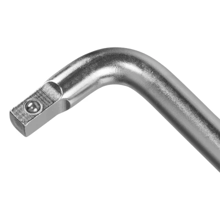 Вороток Г-образный, 150*40 мм, квадрат 1/4&quot;, CrV, матовый хром Denzel 14061 купить в Ижевске
