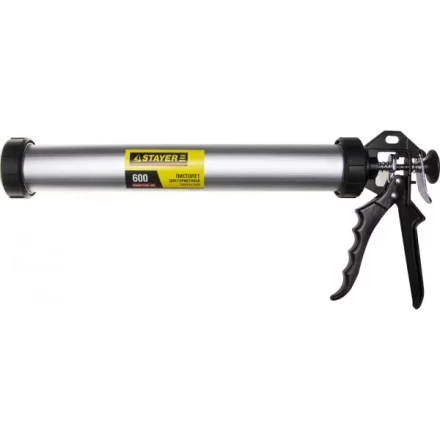 Пистолет для герметика STAYER &quot;PROFESSIONAL&quot; 0673-60, закрытый, алюминиевый корпус, 600мл 0673-60 купить в Ижевске