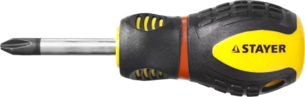 Отвертка STAYER &quot;PROFESSIONAL&quot; &quot;PROTech&quot;, двухкомп рукоятка, намагниченная, Cr-Mo, PH2x38мм 25132-2-38_z02 купить в Ижевске