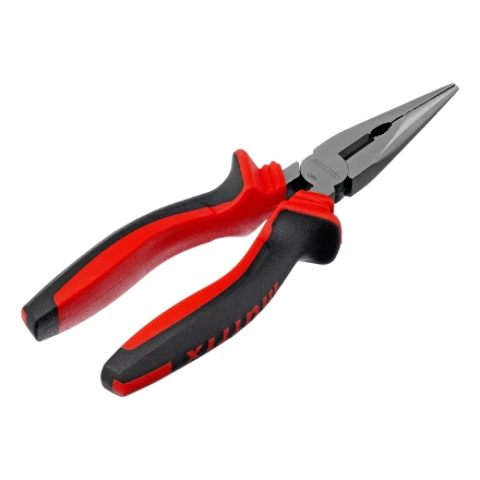 Длинногубцы прямые Matrix, 180 мм, хром-ванадий, двухкомпонентные рукоятки, 17310 купить в Ижевске