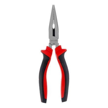 Длинногубцы прямые Matrix, 180 мм, хром-ванадий, двухкомпонентные рукоятки, 17310 купить в Ижевске