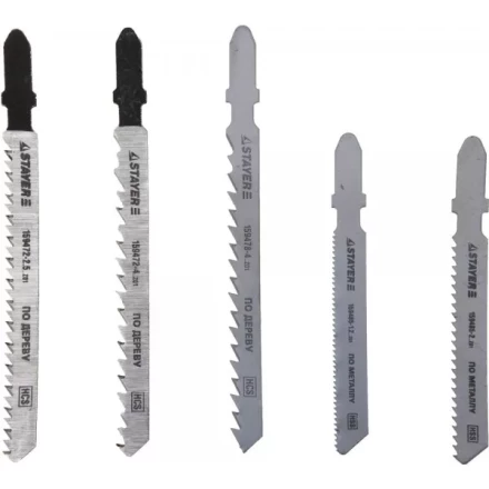 Набор STAYER &quot;STANDARD&quot; Полотна &quot;ХОББИ №2&quot; для эл. лобзика, по металлу, EU-хвост., 5шт 159489-H5_z01 купить в Ижевске