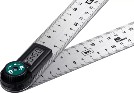 Транспортир-угломер ЗУБР из нержавеющей стали, многофункциональный, нониусный 34682 купить в Ижевске