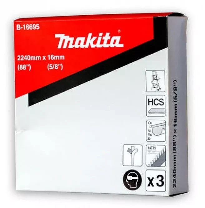 Набор полотен Makita B-16695 для ленточной пилы купить в Ижевске
