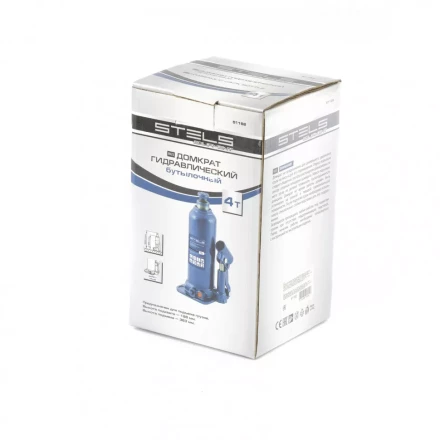 Домкрат гидравлический бутылочный 4 т h подъема 188-363 мм Stels 51162 купить в Ижевске