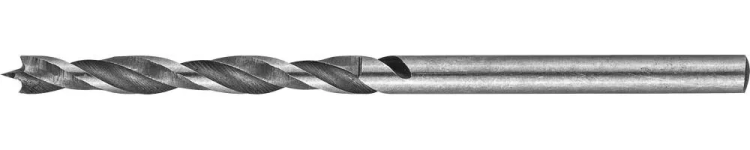 Сверло по дереву, двухленточное, спиральное, KRAFTOOL 29400-060-03, d=3x60мм 29400-060-03 купить в Ижевске