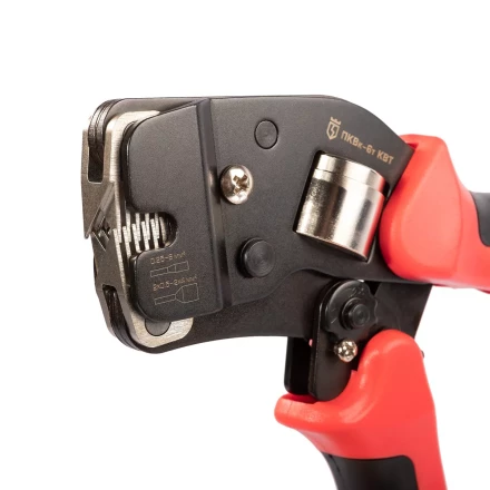 Пресс-клещи КВТ ПКВк-6т для опрессовки втулочных наконечников до 6 мм (102038) купить в Ижевске