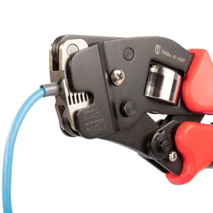 Пресс-клещи КВТ ПКВк-6т для опрессовки втулочных наконечников до 6 мм (102038) купить в Ижевске