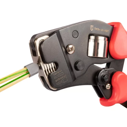 Пресс-клещи КВТ ПКВк-6т для опрессовки втулочных наконечников до 6 мм (102038) купить в Ижевске