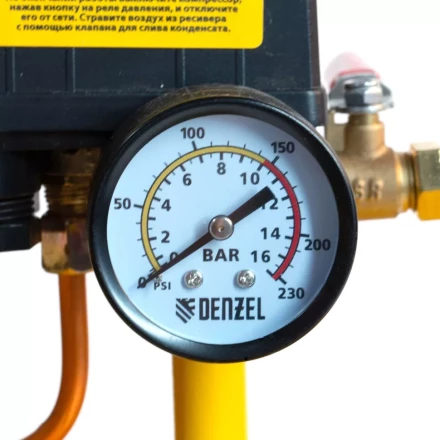 Компрессор воздушный, ременный привод BCI4000-T/200, 4.0 кВт, 200 литров, 690 л/мин Denzel 58124 купить в Ижевске