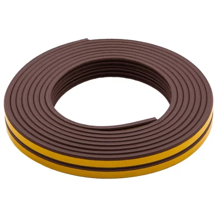 Уплотнитель резиновый, 6 м, профиль &quot;E&quot;, коричневый Сибртех 88914 купить в Ижевске