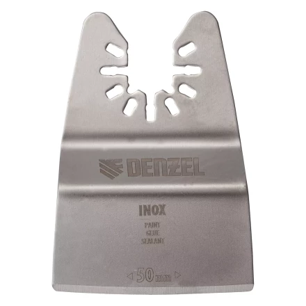 Насадка для МФИ шабер полукруг, Inox, для снятия краски и др., ширина 50 мм, длина общая 74 мм, ступенчатый Denzel 782317 купить в Ижевске