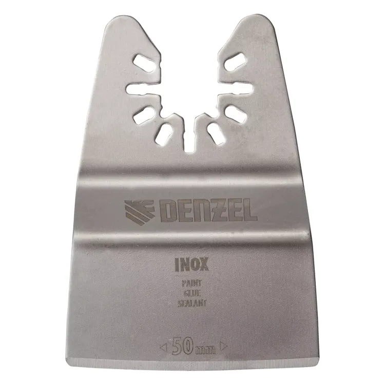 Насадка для МФИ шабер полукруг, Inox, для снятия краски и др., ширина 50 мм, длина общая 74 мм, ступенчатый Denzel 782317 купить в Ижевске