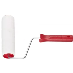 Валик ЗУБР "МАСТЕР" "ВЕЛЮР-АКВА", полиэстер, для водорастворимых акриловых лаков, ворс 4мм, ручка 6мм, d=40/180мм 03537-18