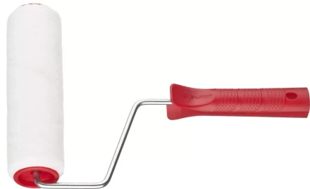 Валик ЗУБР &quot;МАСТЕР&quot; &quot;ВЕЛЮР-АКВА&quot;, полиэстер, для водорастворимых акриловых лаков, ворс 4мм, ручка 6мм, d=40/180мм 03537-18 купить в Ижевске