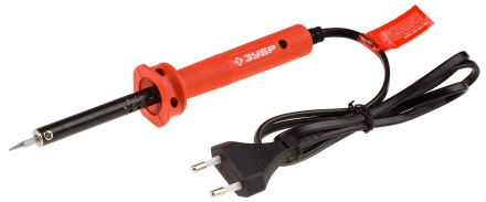 Электропаяльник ЗУБР &quot;МАСТЕР&quot; с пластмассовой рукояткой и долговечным жалом, форма клин, 80Вт 55400-80_z01 купить в Ижевске