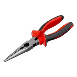 Длинногубцы прямые Matrix, 200 мм, хром-ванадий, двухкомпонентные рукоятки, 17311