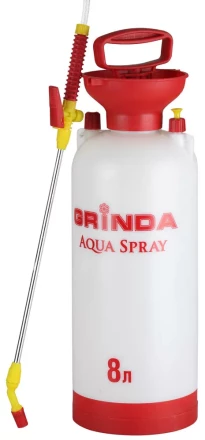 Опрыскиватель садовый GRINDA &quot;Aqua Spray&quot;, широкая горловина, устойчивое дно, алюминиевый удлинитель, 8л 8-425117_z01 купить в Ижевске