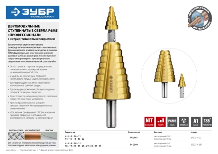 Сверла ступенчатые составные серия ПРОФЕССИОНАЛ купить в Ижевске