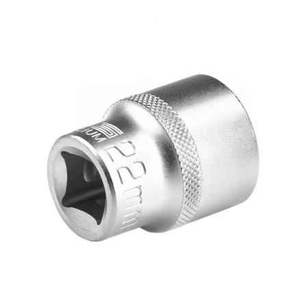 Головка торцевая 22 мм двенадцатигранная CrV под квадрат 1/2 хромированная Stels 13668 купить в Ижевске