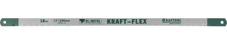 Полотно KRAFTOOL "KRAFT-FLEX" по металлу, Bi-Metal, 18TPI, 300 мм, 2 шт 15942-18-S2 купить в Ижевске