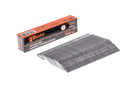 Гвозди для степлера WESTER 826-014 1 х 1.25 х 20 мм 2500 шт. купить в Ижевске