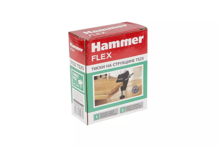 Тиски слесарные HAMMER TS40 на струбцине купить в Ижевске
