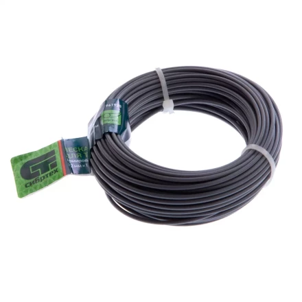 Леска для триммера круглая, армированная алюминием, 2.0 мм х 15 м, Россия Сибртех 961925 купить в Ижевске