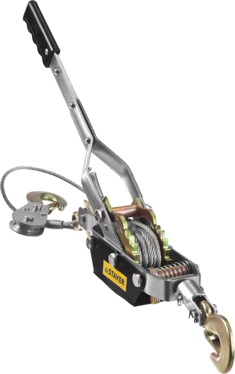 Лебедка STAYER "MAXPull" рычажная, тросовая, 4т/3м 4310-4 купить в Ижевске