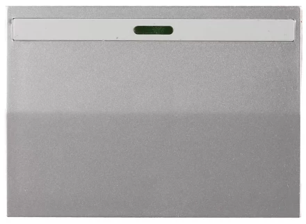 Выключатель СВЕТОЗАР &quot;ЭФФЕКТ&quot; одноклав., с эффектом свечения, без вставки и рамки, цвет светло-серый металлик, 10A/~250B SV-54431-SM купить в Ижевске