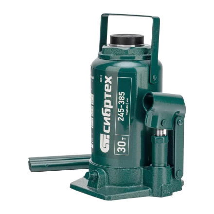 Домкрат гидравлический бутылочный Сибртех 50810, 30 т, 245-385 мм купить в Ижевске